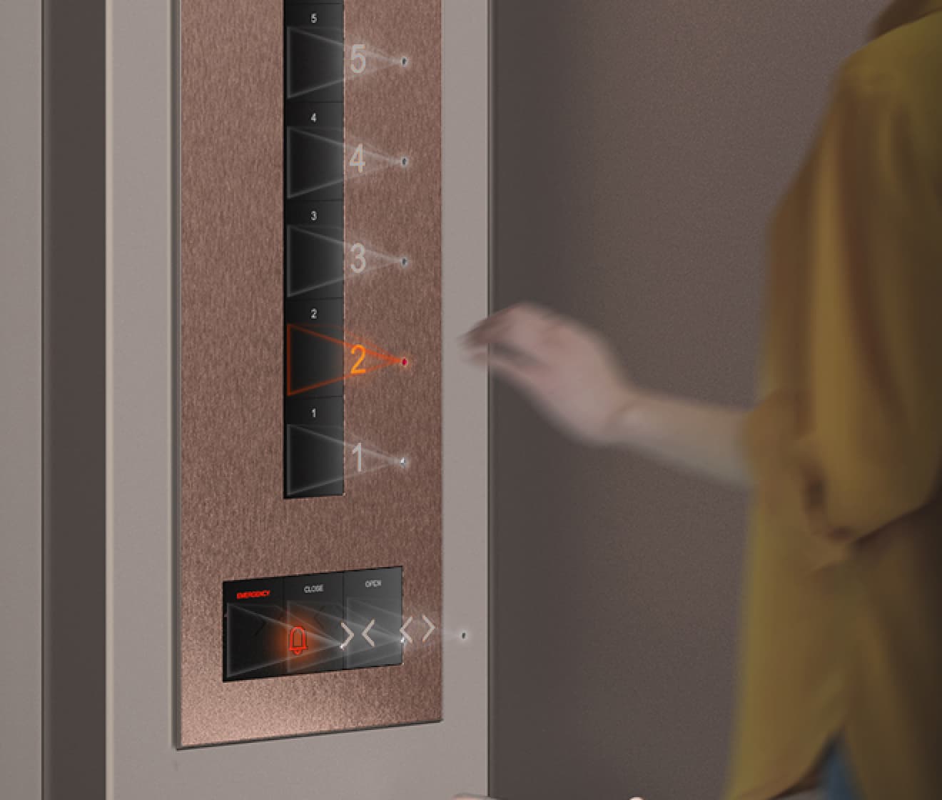 Contactless touch control
